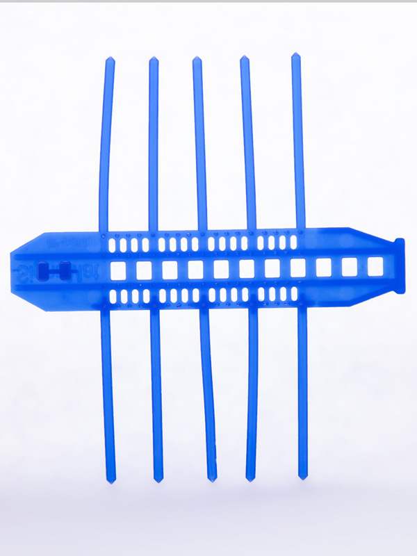 Blaue Terminaltrieb-Schutzmanschette von oben
